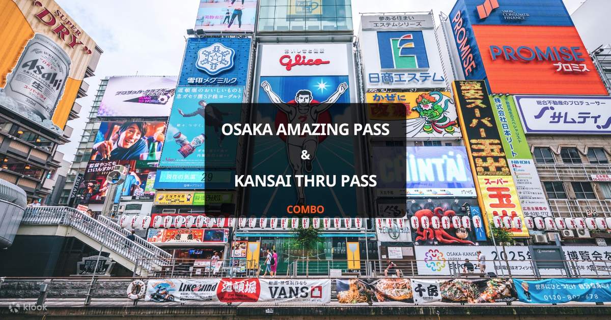 Osaka Amazing Pass and Kansai Thru Pass Combo Package Klook New Zealand